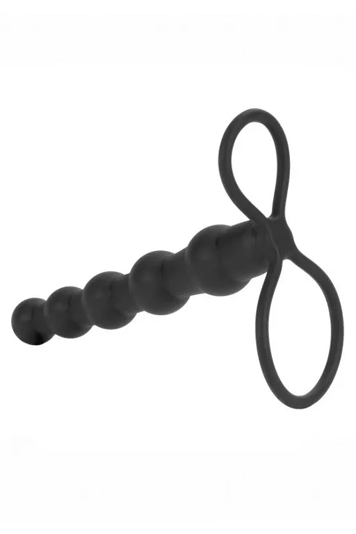страпон для двойного проникновения (пенетрейшен) silicone beaded double rider в Краснодаре