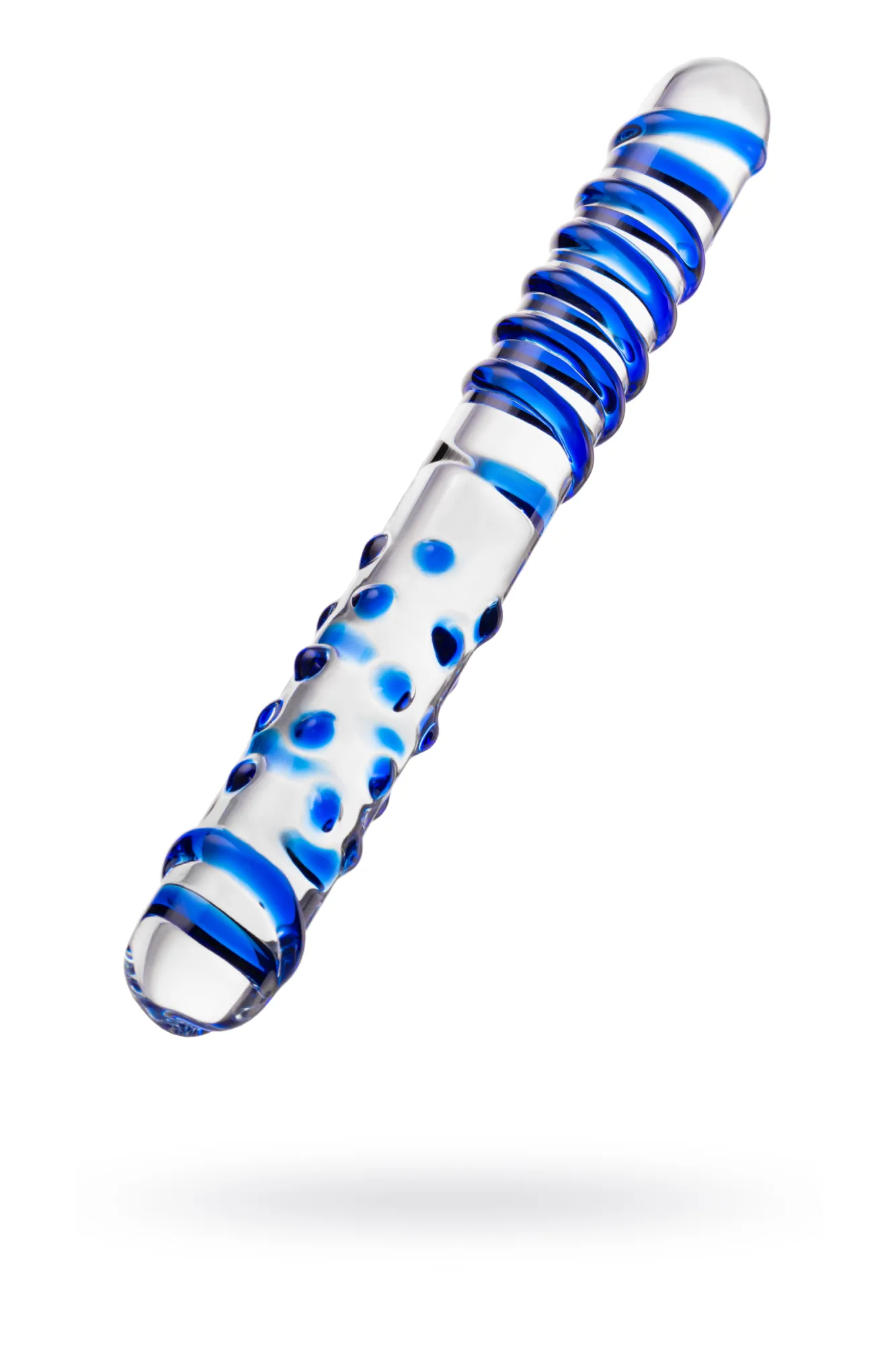 двусторонний фаллоимитатор sexus glass, стекло, прозрачный, 22 см в Краснодаре