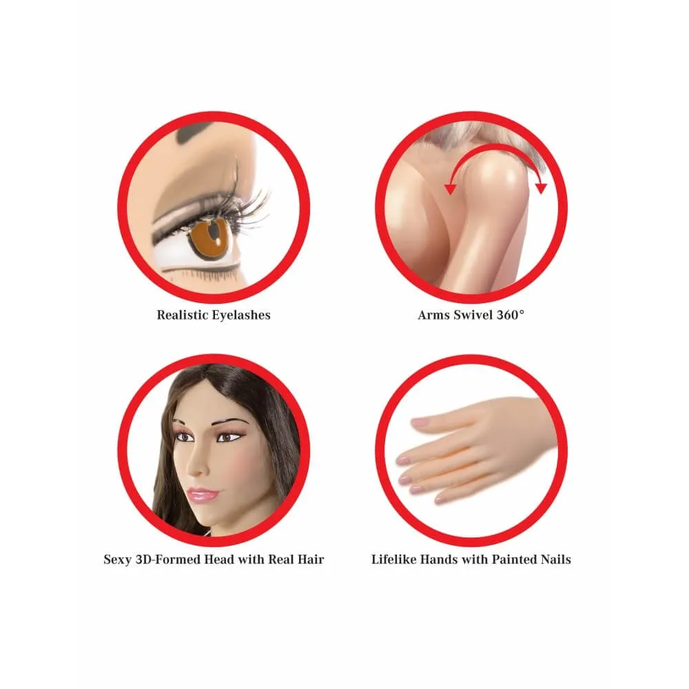 кукла pipedream kneeling nikki doggie style, телесная в Краснодаре