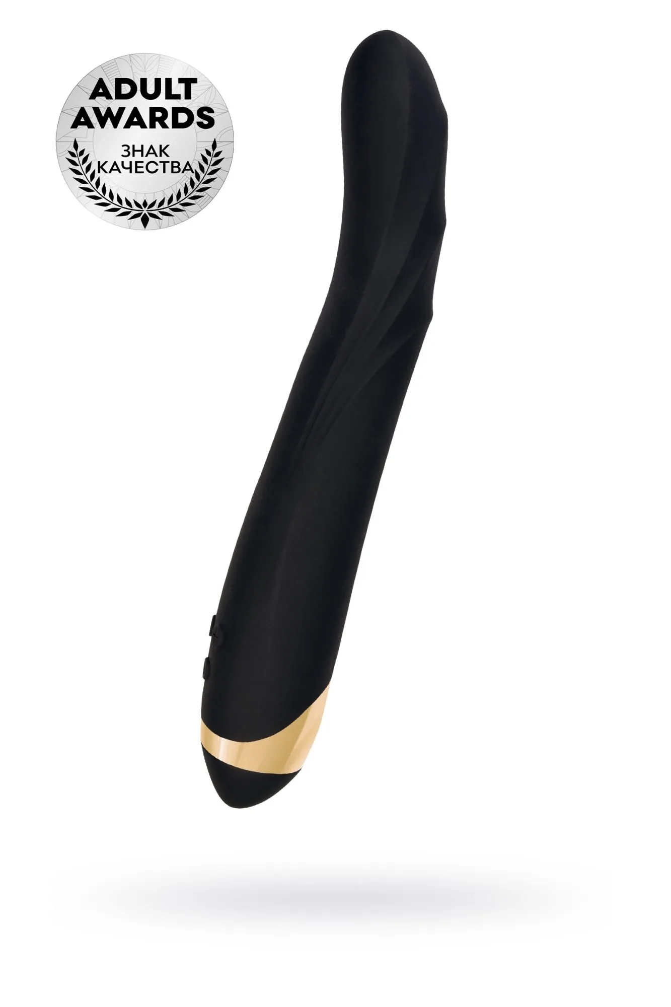 нереалистичный вибратор waname d-splash tornado, силикон, черный, 25 см в Краснодаре