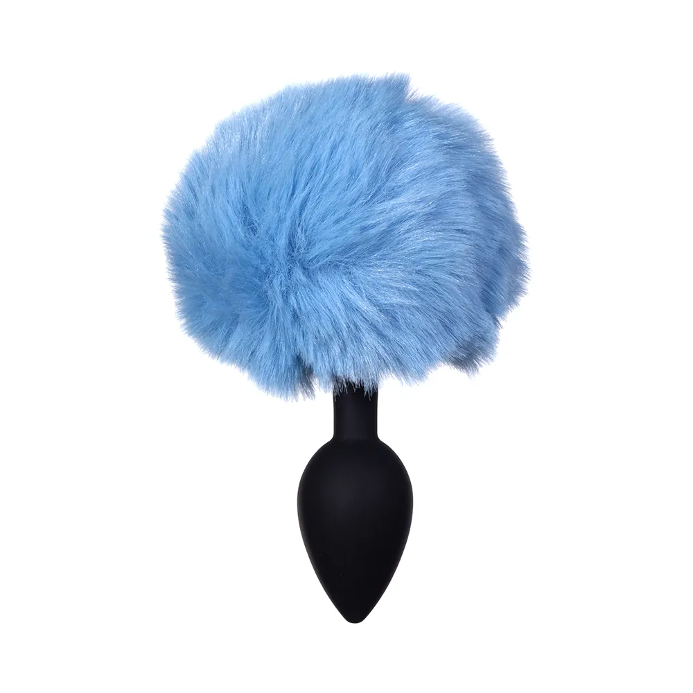 Анальная Пробка с Хвостом Emotions Fluffy Blue 4017-03lola