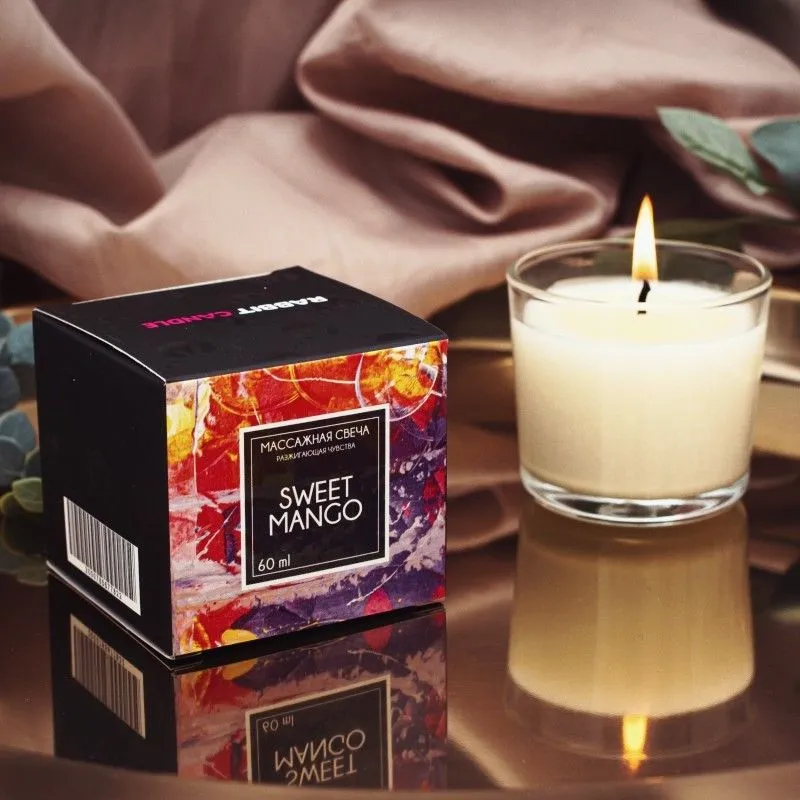 Свеча массажная PinkRabbit, аромат Sweet Mango, 60 мл