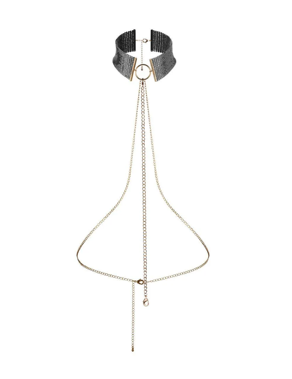 колье bijoux indiscrets desir metallique mesh collar, черное в Краснодаре
