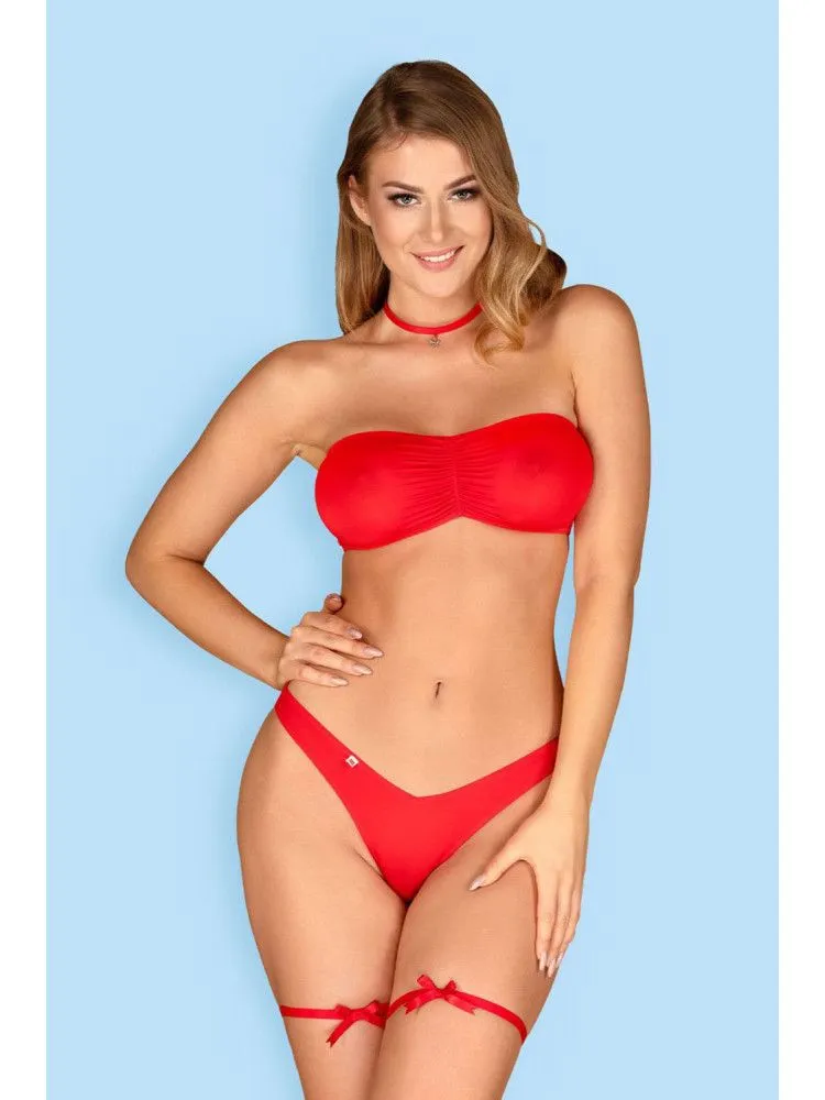 Эротическое кокетливый комплект нижнего белья kissmas в Краснодаре