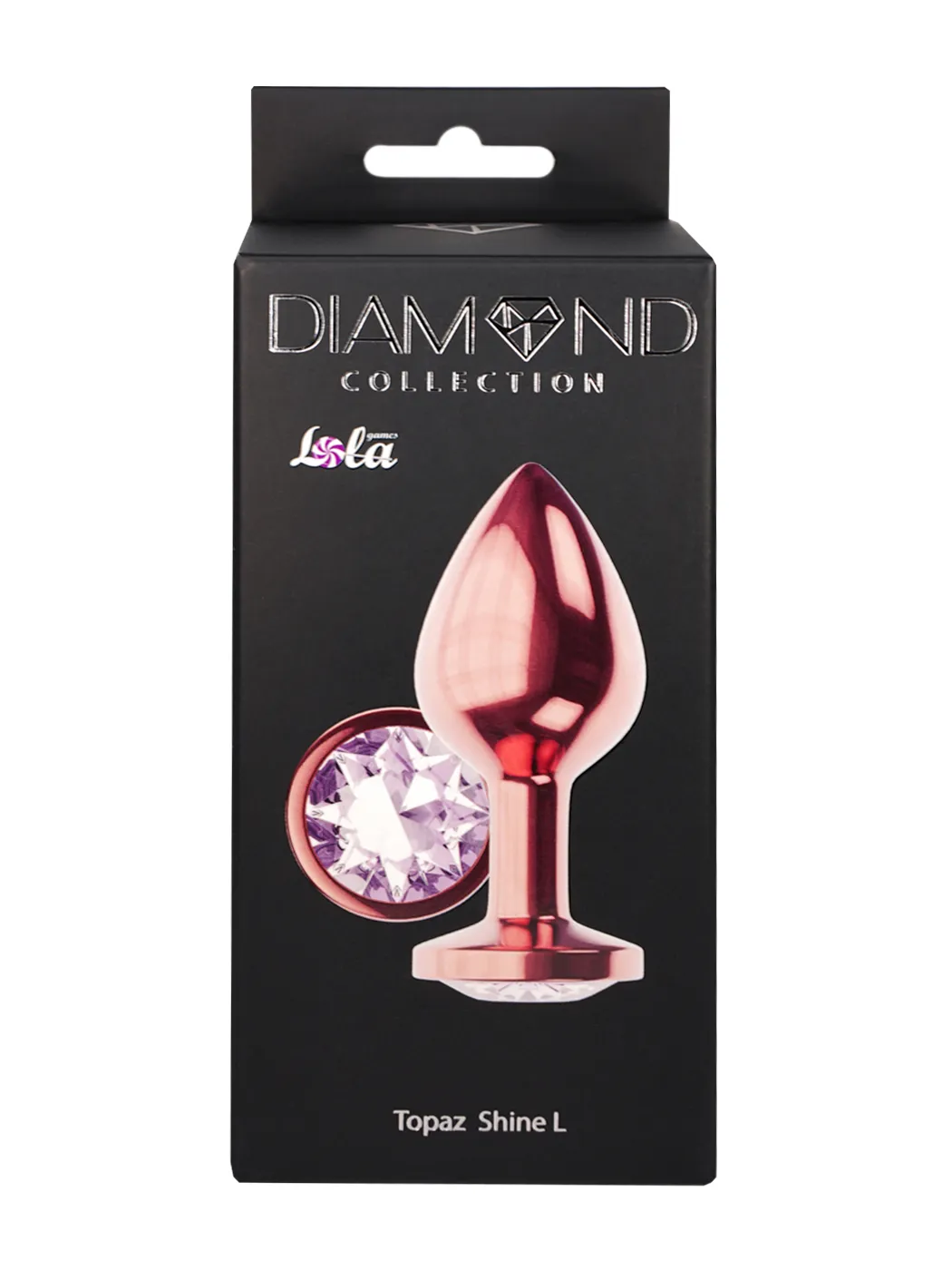 анальная пробка diamond moonstone shine l розовое золото 4021-02lola в Краснодаре