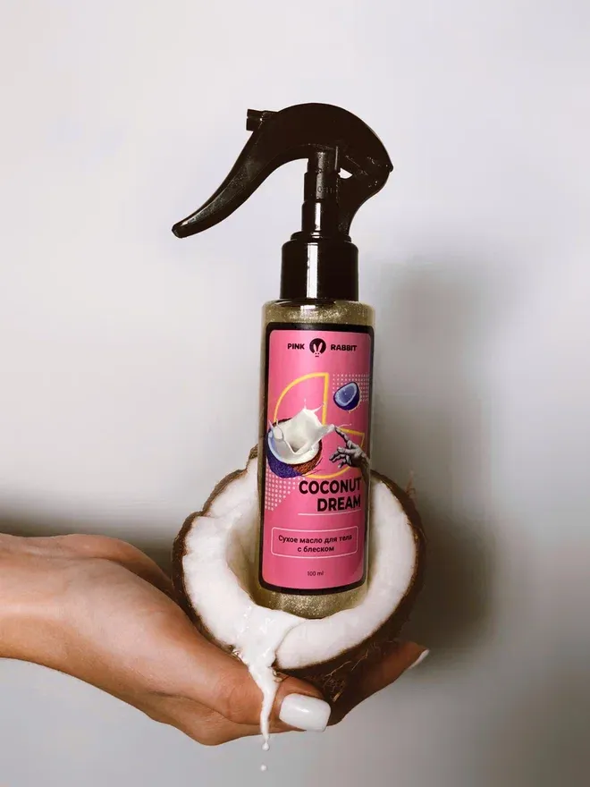 масло сухое с шиммером для тела “coconut dream”, 100 мл в Краснодаре