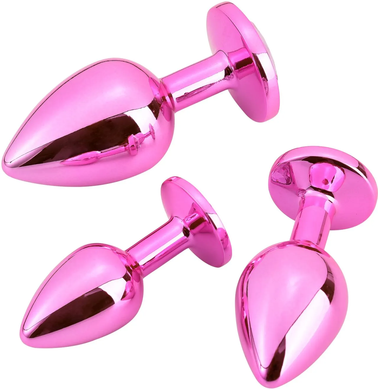 розовая алюминивая анальная пробка small в Краснодаре