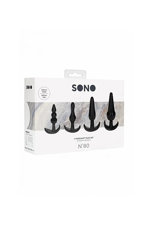 набор анальных пробок no. 80 4-piece butt plug set в Краснодаре