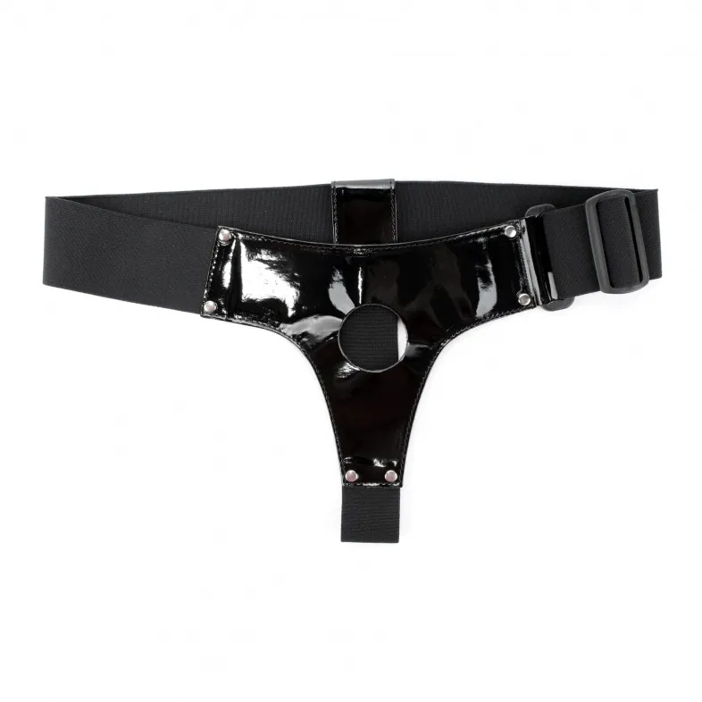 трусики черные лаковые для страпона 52002ars в Краснодаре