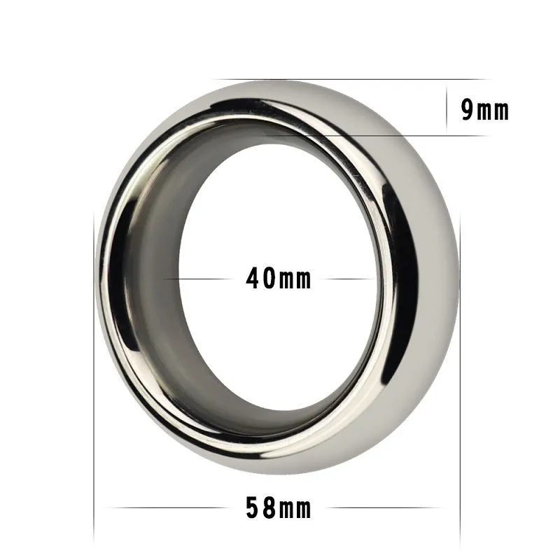 кольцо lovetoy metal silver cockring 4 см, металлическое в Краснодаре