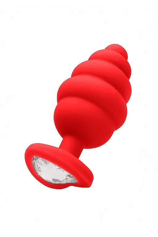 анальная пробка extra large ribbed diamond heart plug в Краснодаре