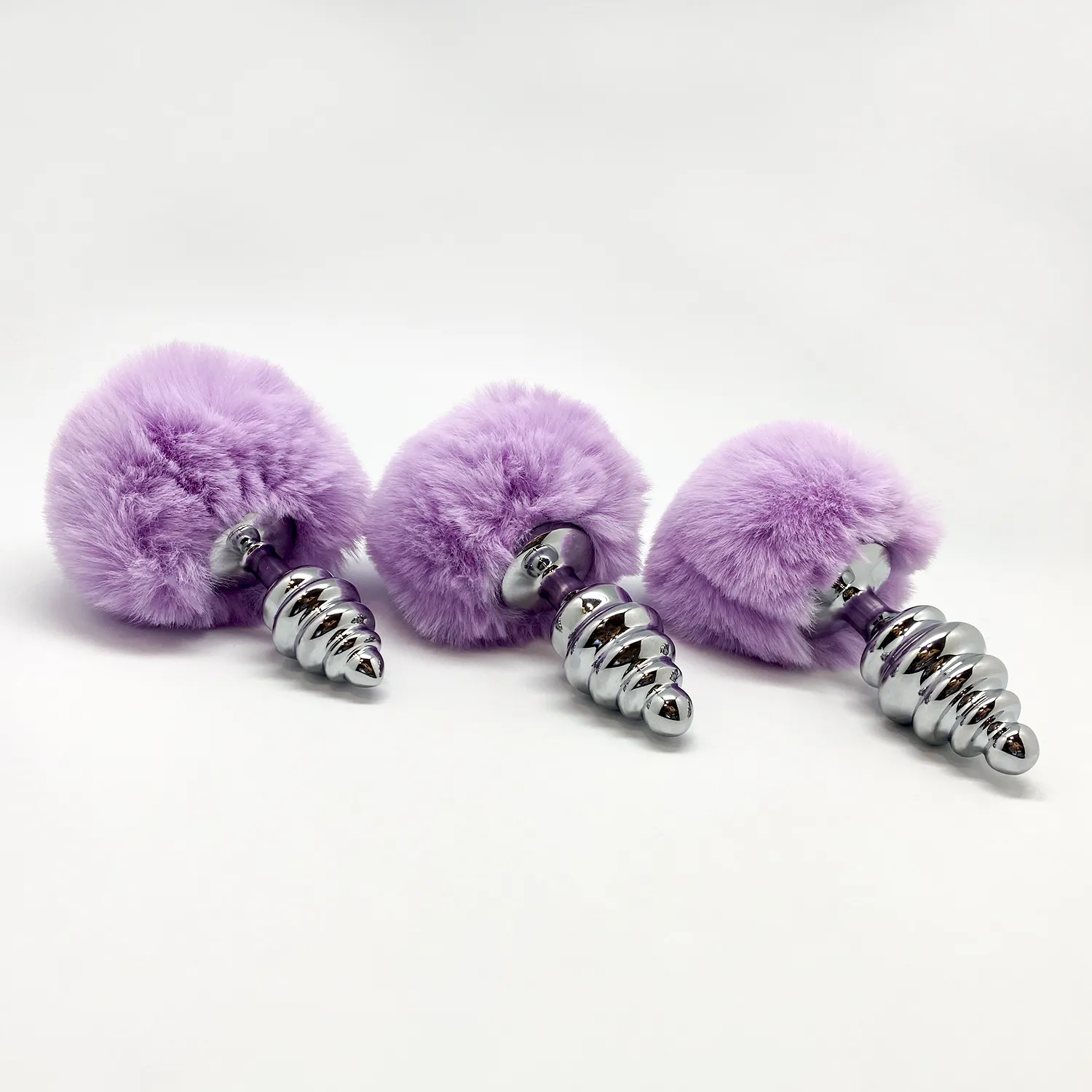 анальная пробка metal anal fluffly twist plug s purple 70390al в Краснодаре