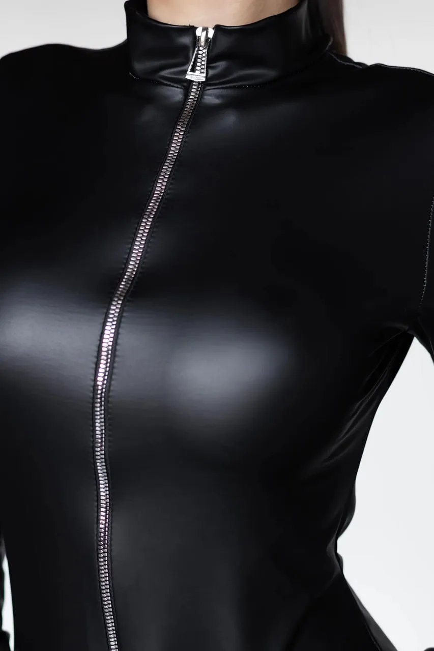 Эротическое комбинезон pinkrabbit из экокожи на молнии в Краснодаре