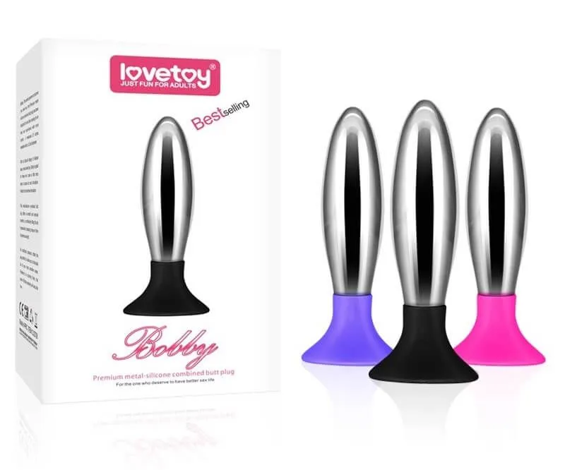 анальная пробка lovetoy bobby, розовая в Краснодаре