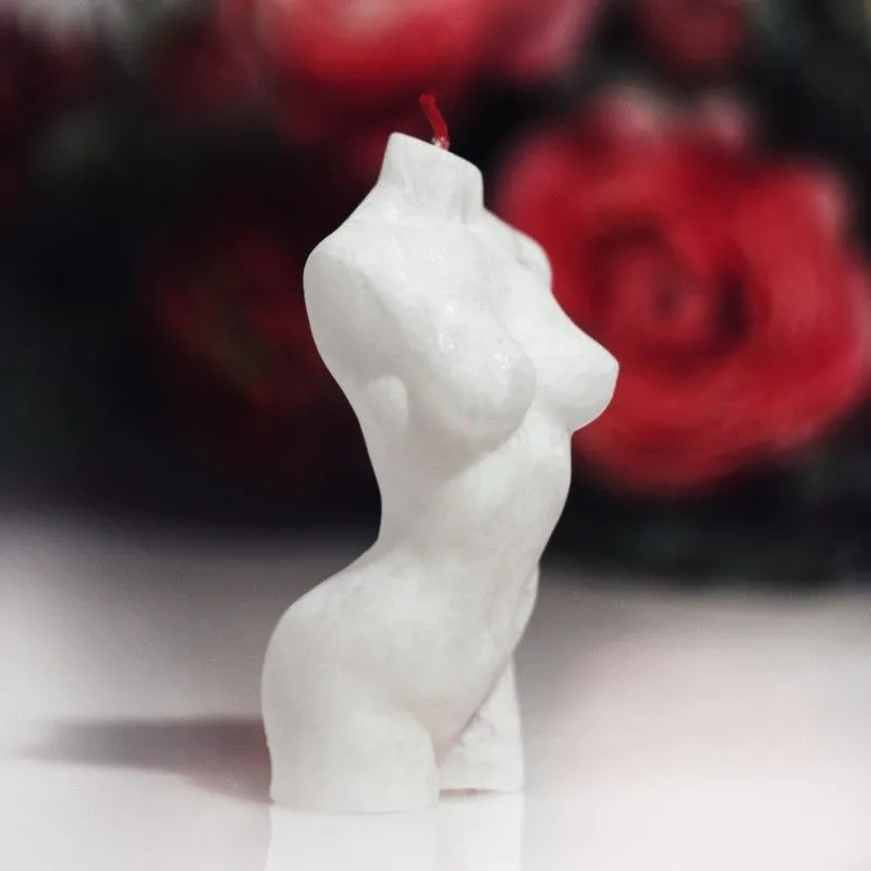 фигурная свеча афродита, пальмовый воск, перламутровая белая, 95 гр. в Краснодаре