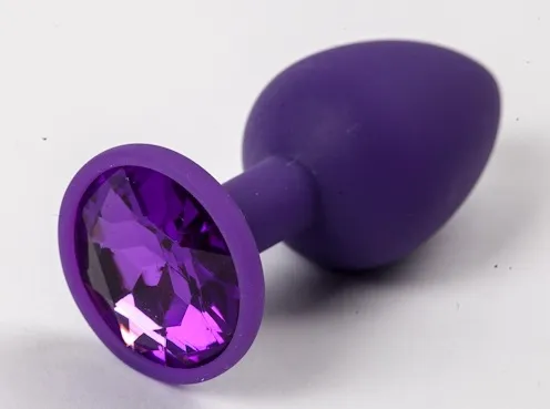 пробка силиконовая фиолетовая с фиолетовым стразом 7,1 х 2,8 см 47116-mm в Краснодаре