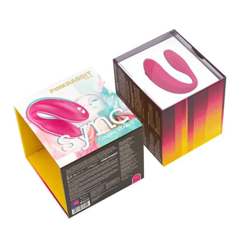 вибромассажер для пар sync by pinkrabbit, розовый в Краснодаре