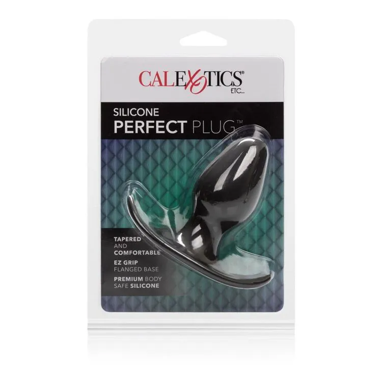 анальная пробка california exotic novelties silicone perfect plug, черная в Краснодаре