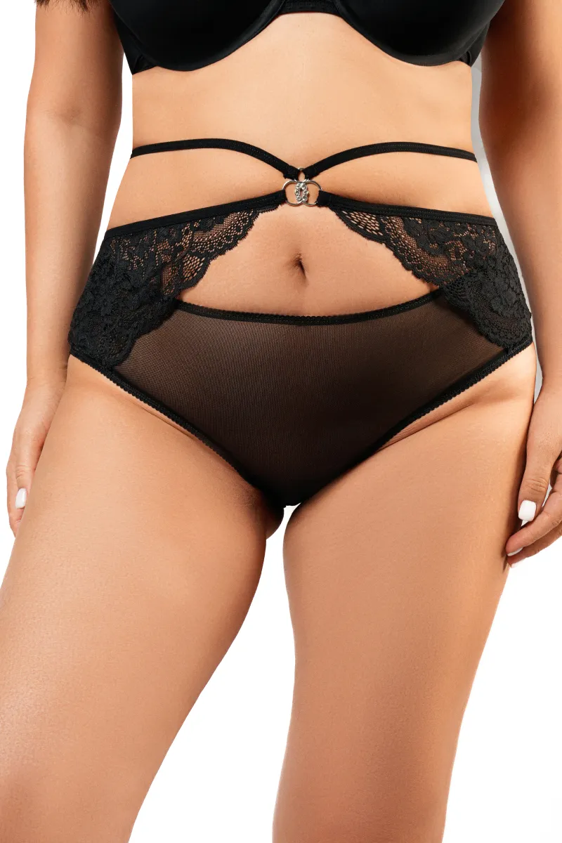 Эротическое черные трусики в размере queen-size в Краснодаре