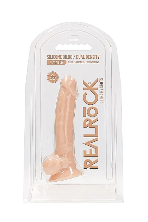 фаллоимитатор silicone dildo with balls - 17,8 см. в Краснодаре