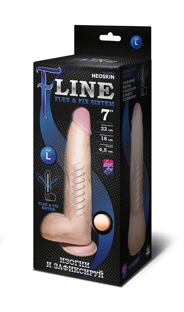 фаллоимитатор неоскин на присоске flex & fix sistem в Краснодаре