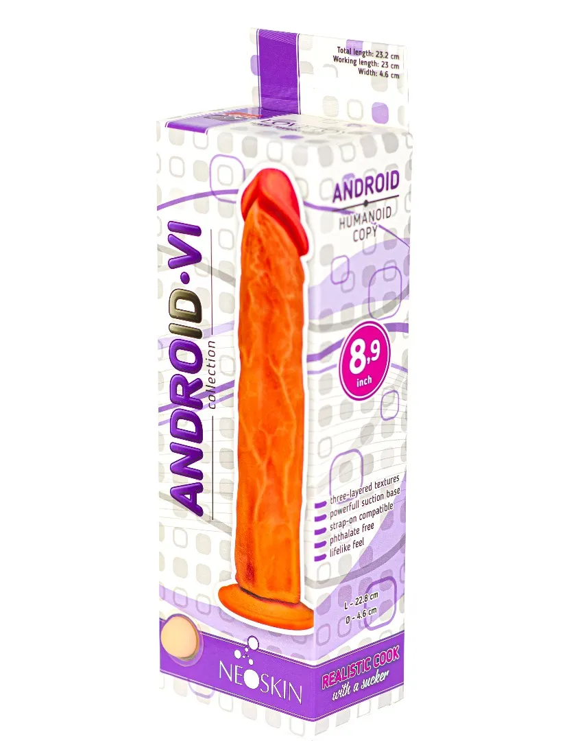 фаллоимитатор на присоске android collection-vi 8.9" 553403ru в Краснодаре