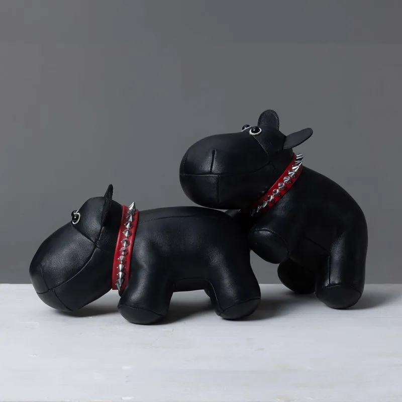 бегемот из натуральной кожи,черный в Краснодаре