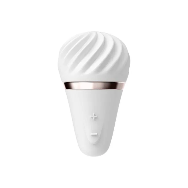 мини вибромассажер little wand - белый с серебряным в Краснодаре