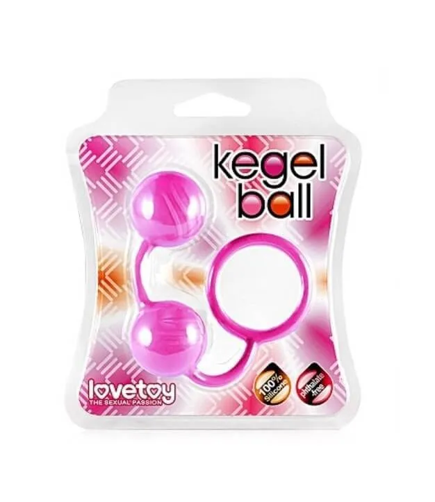 вагинальные шарики lovetoy kegel ball, розовые в Краснодаре