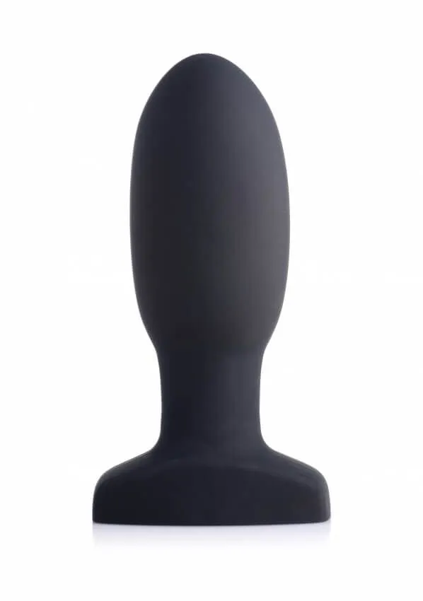 анальная пробка inflatable vibrating missile silicone anal plug, с вибрацией, меняющая диамтер, чёрная в Краснодаре