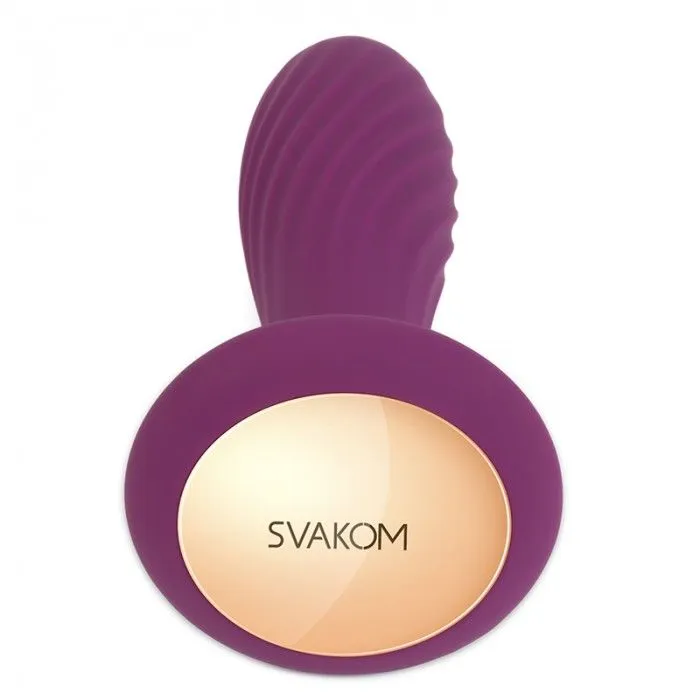 анальная пробка ребристая svakom bella, фиолетовая в Краснодаре