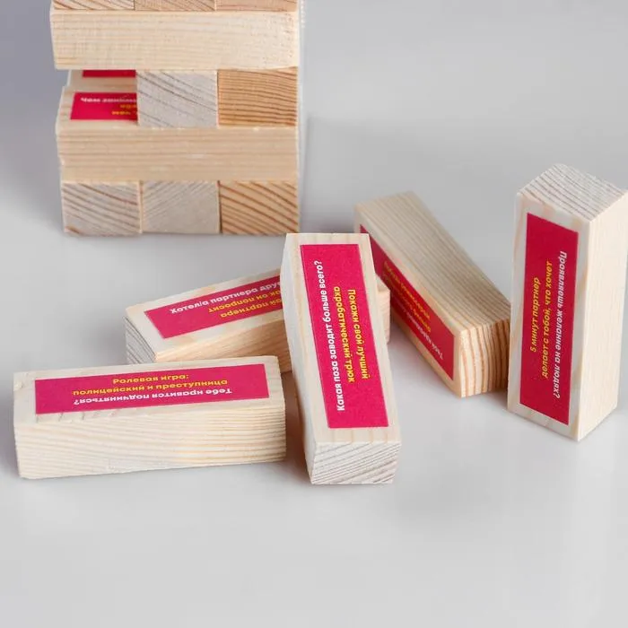 падающая башня "правда или действие" 54 бруска в Краснодаре