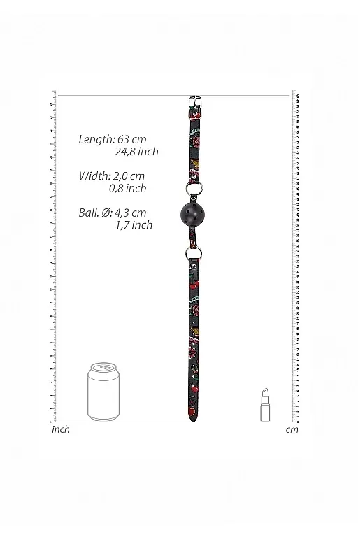 кляп breatheable ball gag old school tattoo style в Краснодаре