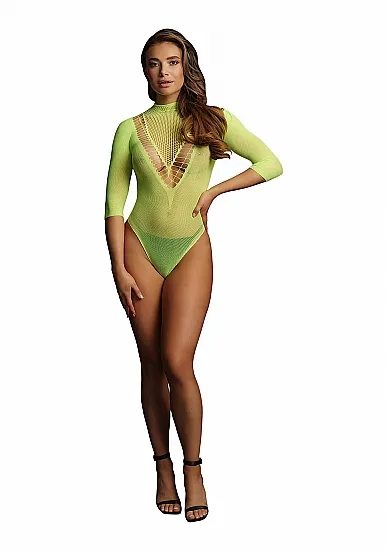 Эротическое боди с рукавами 3/4 - o/s в Краснодаре