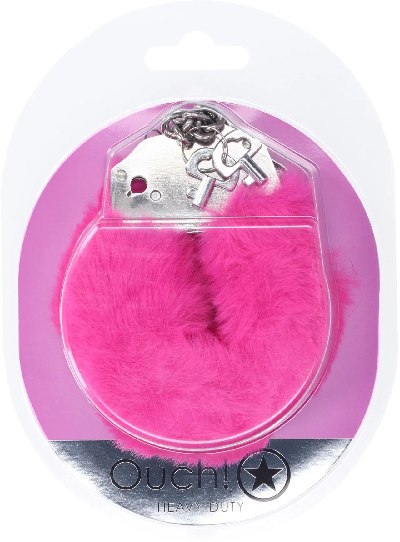 наручники для эротических игр heavy-duty fluffy handcuffs - pink в Краснодаре