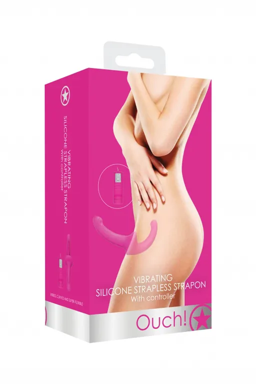 безремневой страпон с вибрацией и пультом управления vibrating silicone strapless strapon в Краснодаре