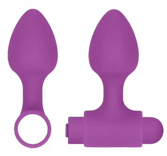 набор анальных стимуляторов shots media usb-rechargeable anal set, фиолетовый в Краснодаре