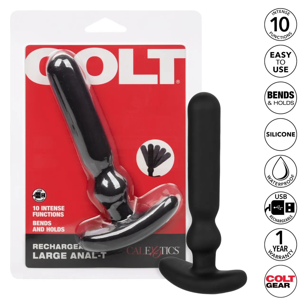 перезаряжаемый анальный вибростимулятор colt rechargeable large anal-t в Краснодаре