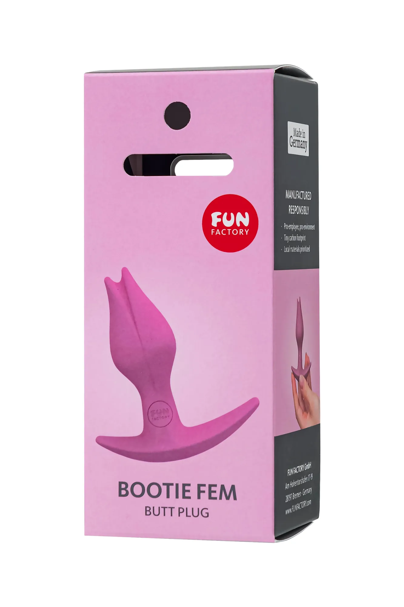 Анальная пробка для ношения FF BOOTIE FEM, розовый. 25600