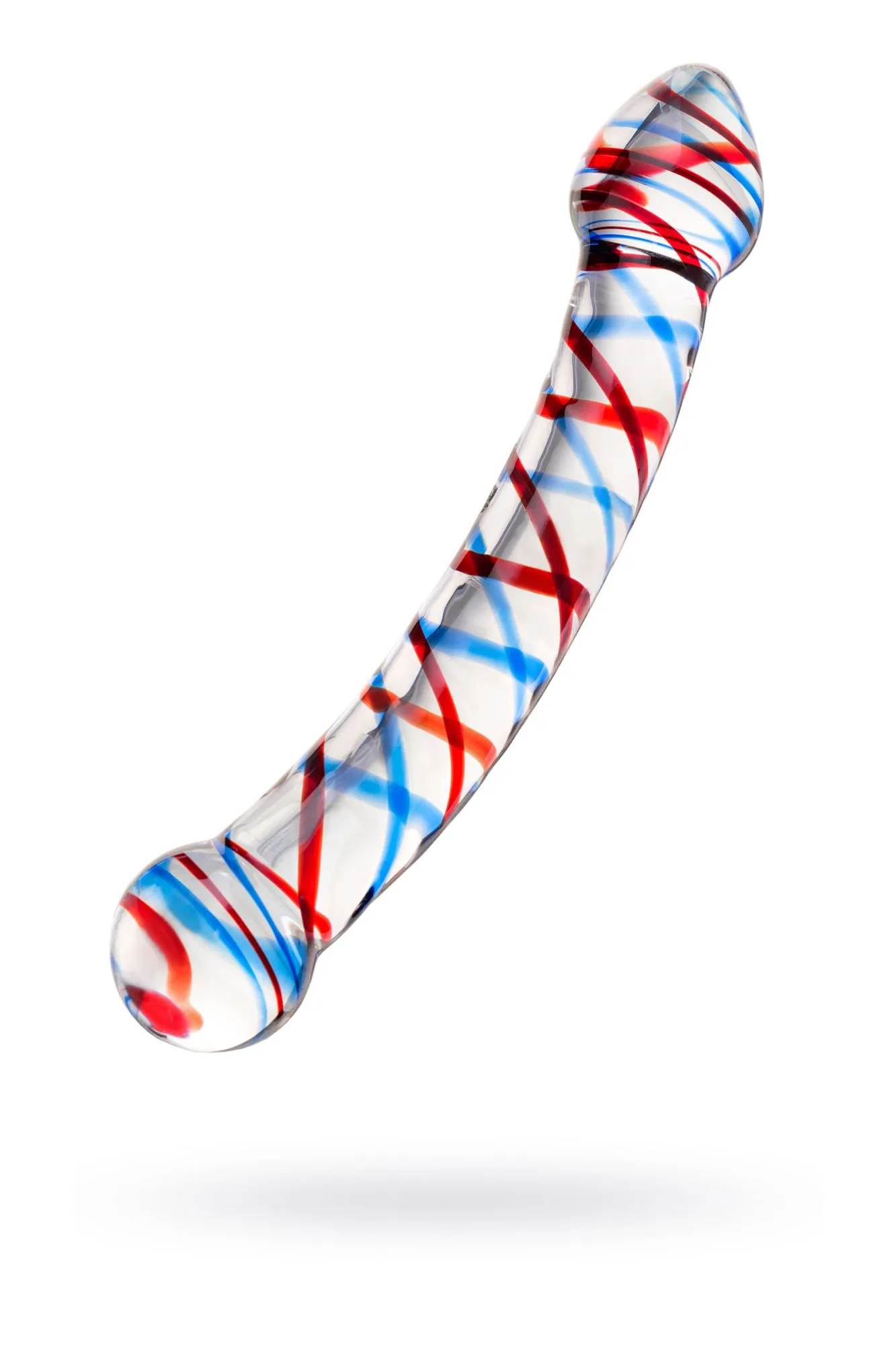 двусторонний фаллоимитатор sexus glass, стекло, прозрачный, 21 см в Краснодаре