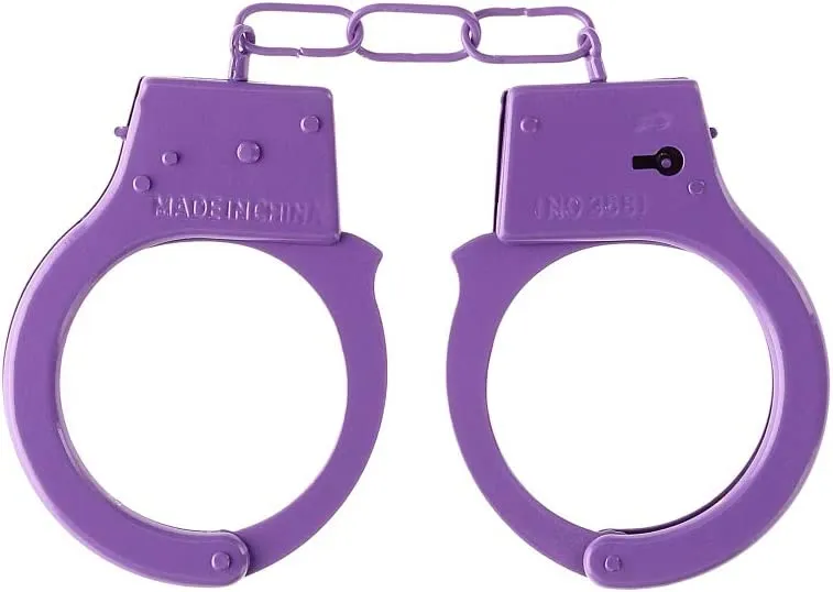 наручники металлические beginner's handcuffs, фиолетовые в Краснодаре