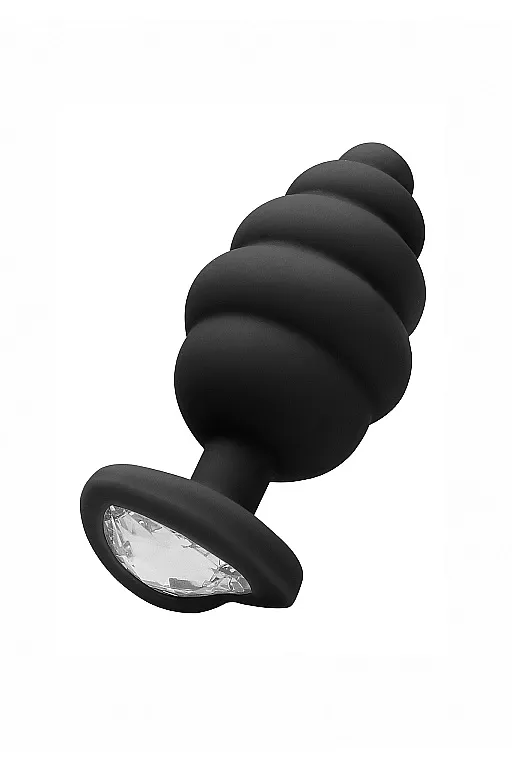 анальная пробка extra large ribbed diamond heart plug в Краснодаре