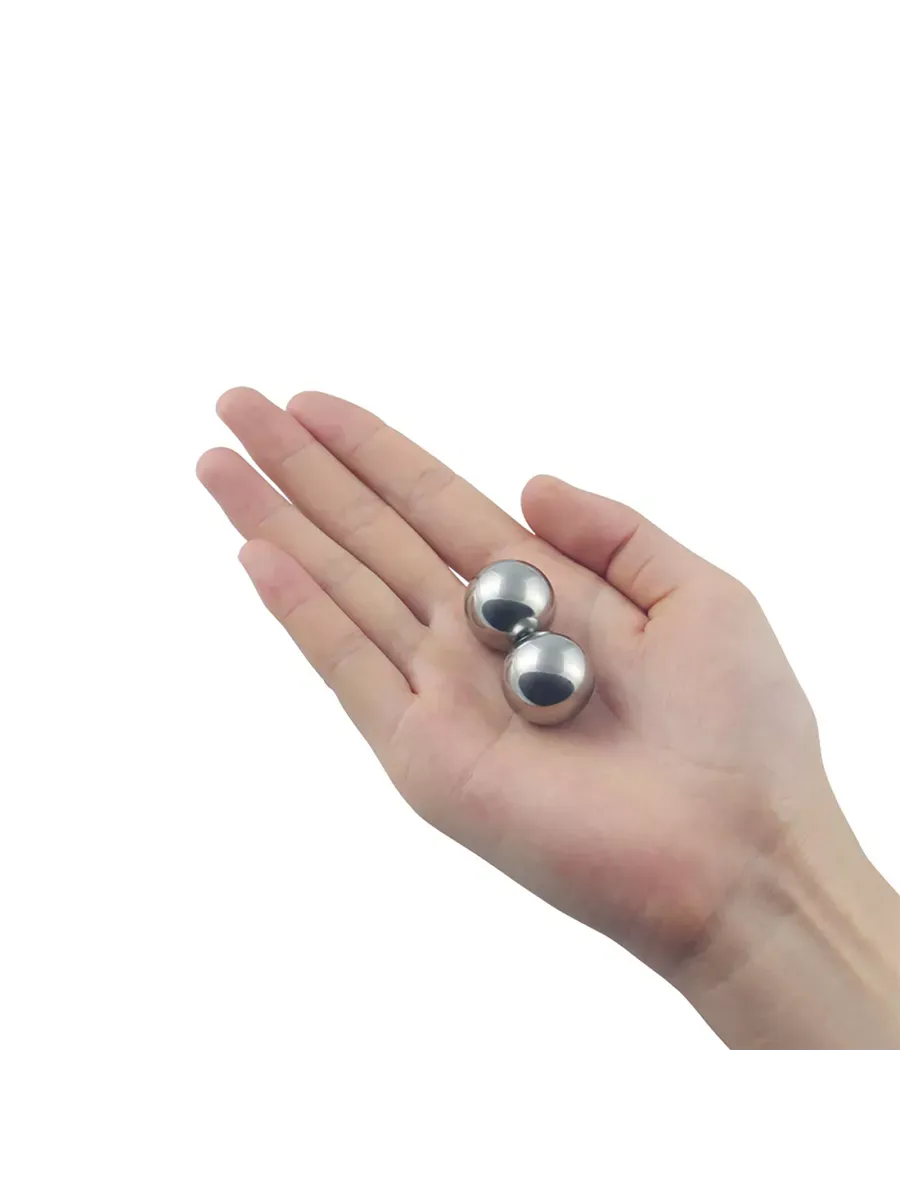 вагинальные шарики lovetoy passion dual balls, серебристый в Краснодаре