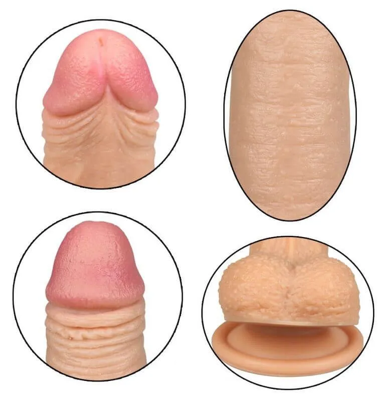 фаллоимитатор lovetoy 7 inch dual layered liquid silicone nature cock, телесный в Краснодаре