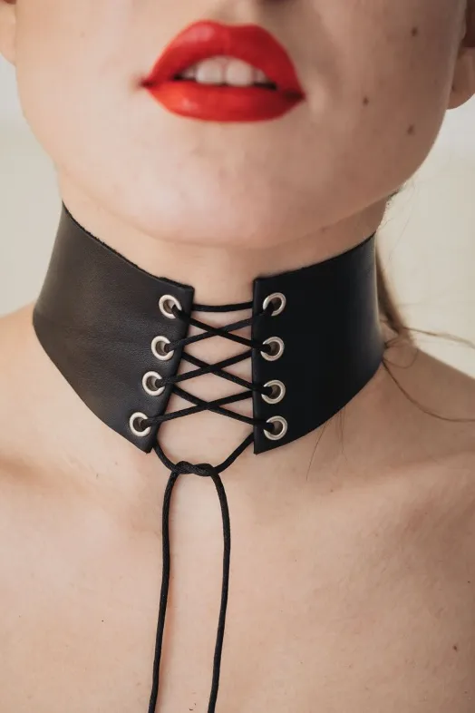 чокер со шнуровкой впереди 55052ars в Краснодаре