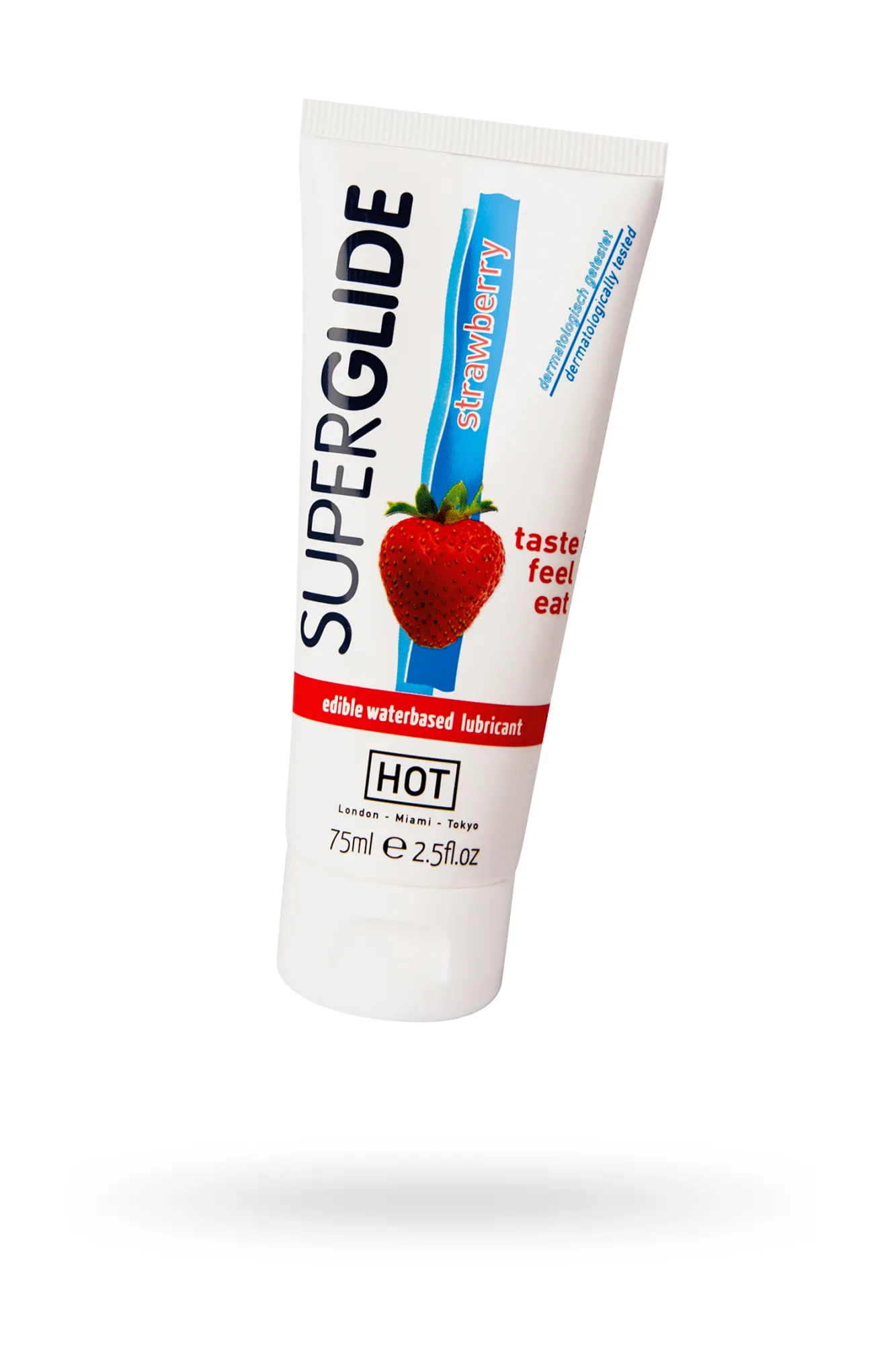 съедобная смазка на водной основе hot superglide для орального секса со вкусом клубники, 75 мл в Краснодаре