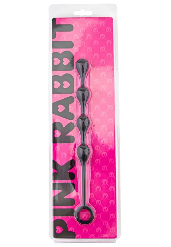 анальные шарики-капельки pinkrabbit toyz, чёрные в Краснодаре