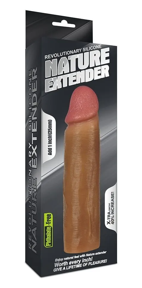 насадка на член lovetoy nature extender, коричневая в Краснодаре