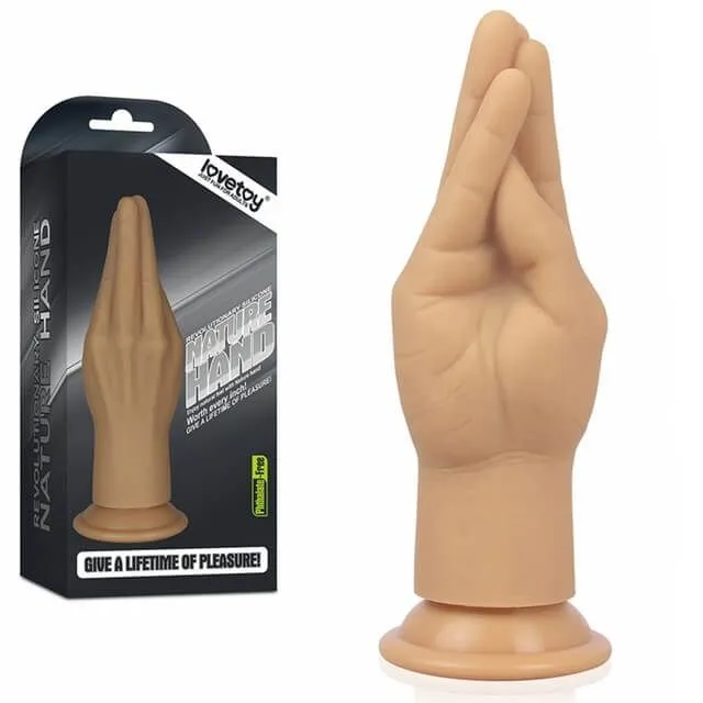 рука для фистинга lovetoy lovetoy silicone nature hand, телесная в Краснодаре