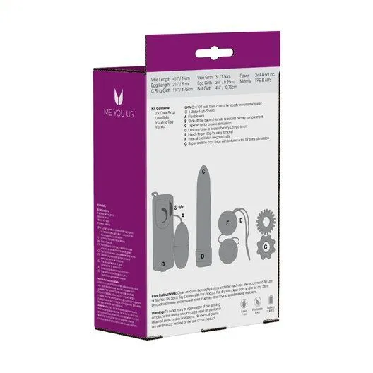 вибромассажер для пар в наборе с насадками me you us classic crystal couples kit pink в Краснодаре